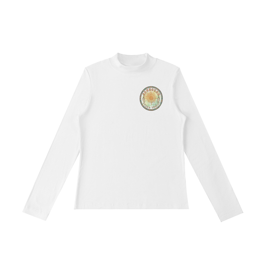 Salty Hair, Sandy Toes mock neck longsleeve